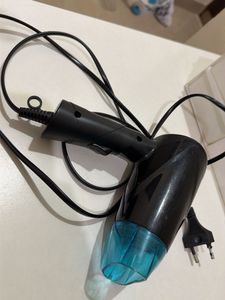 Black Hair Dryer with Blue Accent