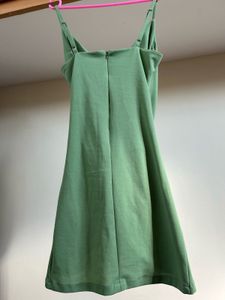 Sage Green Ruched Bodycon Dress - S