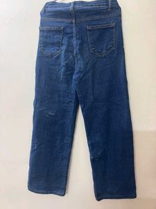 Classic High-Waisted Blue Denim Jeans