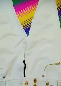 White Belted Pants