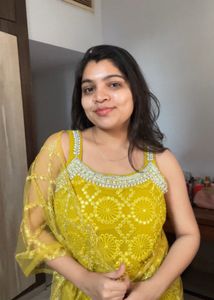 Elegant sharara green Kurta Set