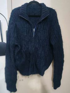 Cozy Knit Zip-Up Jacket