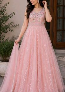 Stunning Pink Embellished Gown