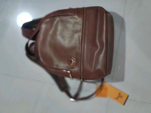Stylish Brown Leather Backpack
