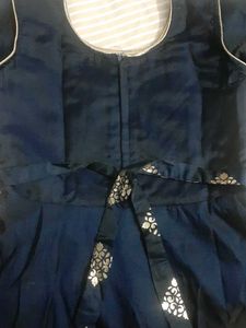 Elegant navy blue  Lehenga Choli with Gold Print