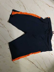Men's Navy &amp; Orange Athletic Shorts
