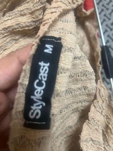 Sheer Knit Mini Dress