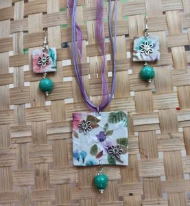 Fabric Jewelry Set
