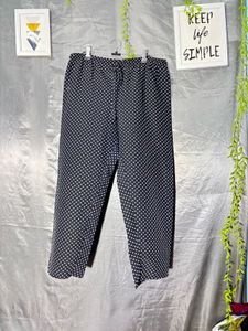 Blue and white Polk dot pant