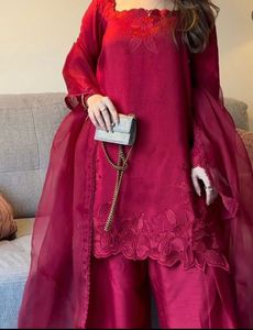 Stunning Red Kurta Set with Palazzo
