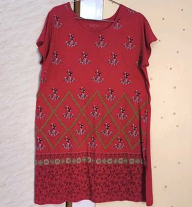 Red T-Shirt Dress 🍒
