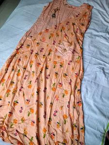NEW! long Ethnic floral Gown dress