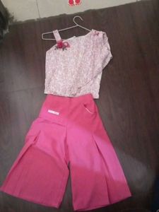 Girls Top & Culottes Set