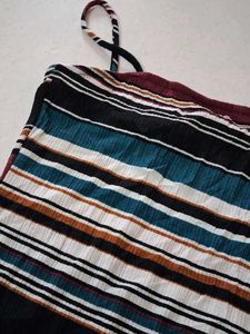 S Striped Bodysuit Top