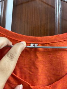 Vibrant Orange Kurta