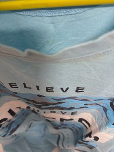 Light Blue Graphic T-Shirt