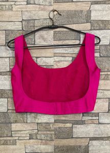 Vibrant Pink Sleeveless Blouse