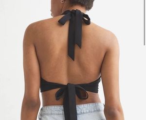 🖤H&amp;M Backless Halter Neck Tie Top