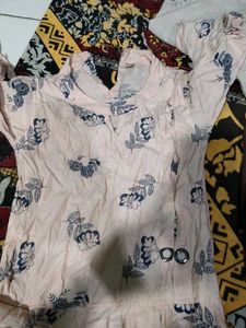 Floral Print Cotton Kurta