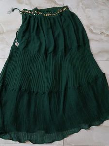 Embellished Emerald Green Blouse