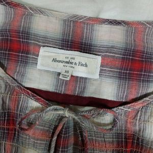 Abercrombie &amp; Fitch Plaid Babydoll Tunic Top