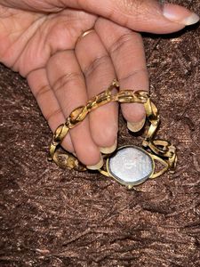 Vintage Heart Link Watch