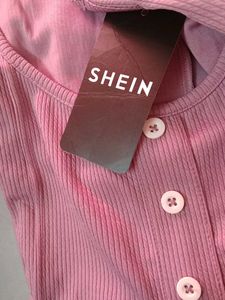 Sweet Pink Button-Up Nightgown