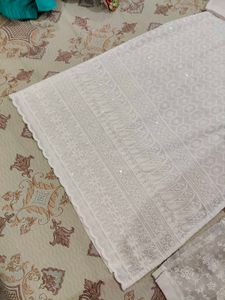 Elegant White Chikankari Kurta Set