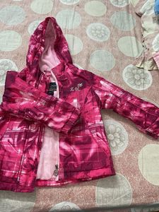 Pink Patterned Kids Jacket