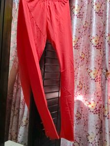Comfortable Orangish red chudidar