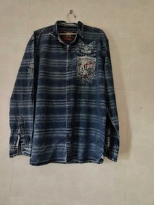 Mens Stylish Blue Denim Shirt xl size 40-42 cms