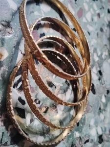 Set of 4 Golden Bangles