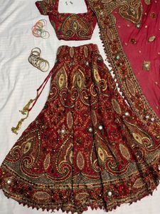 y2k heavy embellished lehenga set