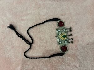 Elegant Oxidised Choker Necklace