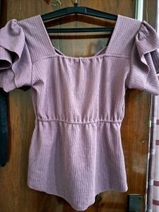 Purple Babydoll Top