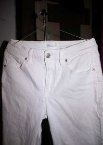 Ripped White Denim Jeans