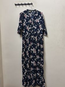 Navy Floral Maxi Dress