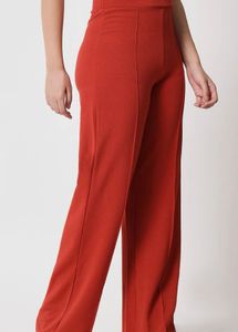 Coral coloured Wide Leg Pants
