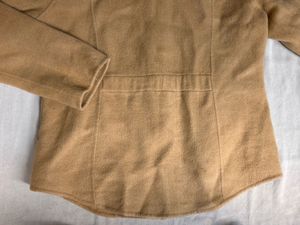 Women's Tan Faux Fur Collar Jacket