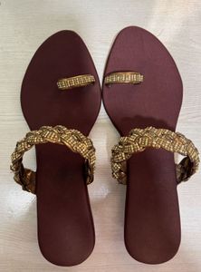 Embellished Flat Sandals