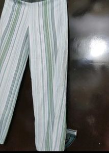 Light Olive &amp; Grey Striped Co-Ords Set For 30 Bust