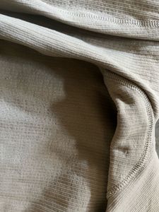 H&amp;M Beige Seamless Ribbed Leggings In XS