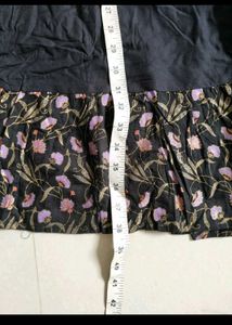 Black Floral Embroidered Midi Dress