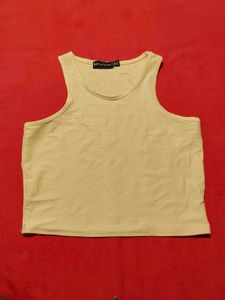 Beige Sleeveless Crop Top size 34