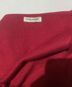 Red Long Sleeve Crop Top(Size-S-M)