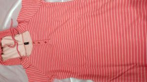 Long Woolen Hoodie Top For Girls