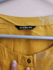 Yellow Silk Kurta