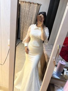 Elegant White Mermaid Gown🎀🦋