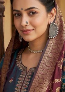 Oxidized Silver Tribal Earrings