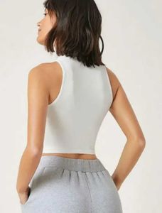 Sleeveless Mock Neck Cropped Top